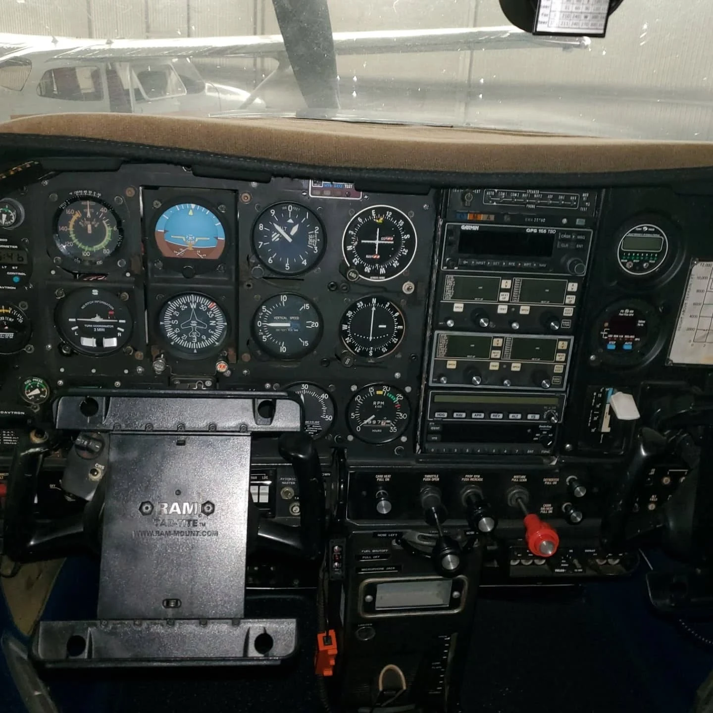 Cessna Cardinal II — Before · Original instrument panel