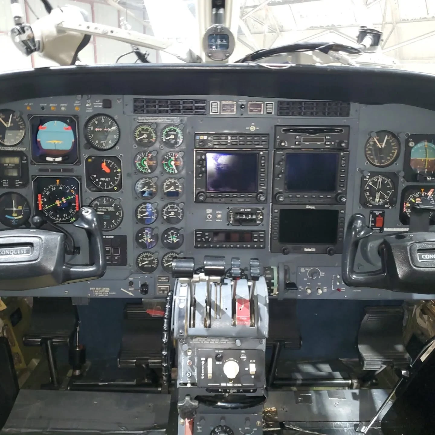 Cessna 441 — Before · Original Cessna 441 panel