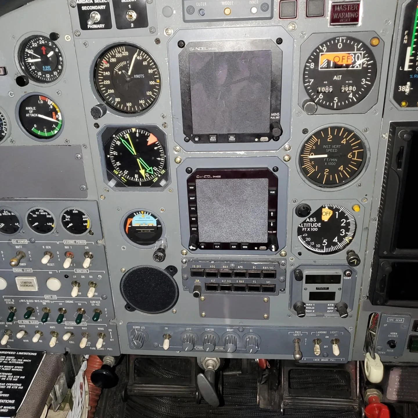 Flight deck upgrade — Detail · Updated flight instruments