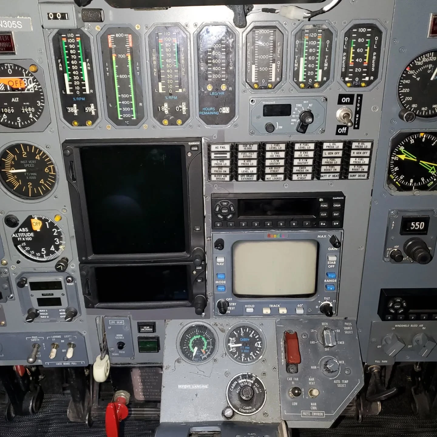 Flight deck upgrade — Detail · Updated center stack